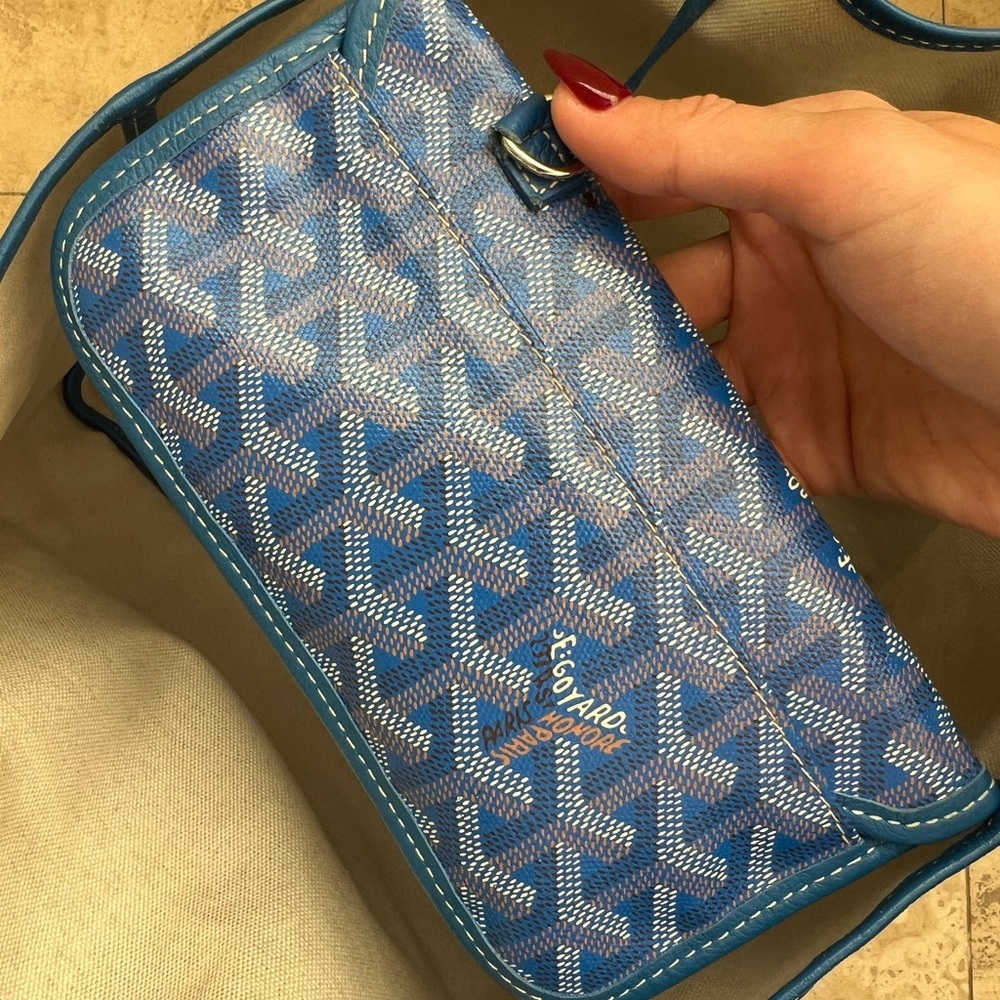 Goyard Blue Tote Bag - Picture 9 of 11